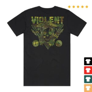 24Hundred Store Merch Camo Blazin Skull Tee (Black)