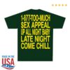 Booman Store Merch Ca$Ino Sex Appeal Green Tee