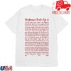 Charlie Puth Store Merch Professor Puth Text Shirt