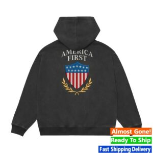 Fuentes Store Merch America First Zip Hoodie