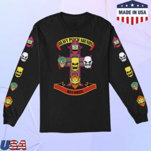 Heavy Psych Sounds Records Store Merch Heavy Psych Sounds Long Sleeve Shirt - Black