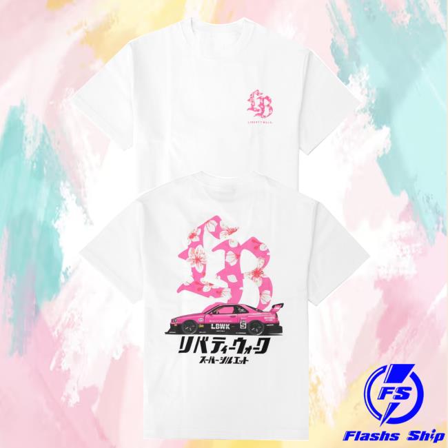 Lbwk Jp Merch Store Lb Cherry Blossoms Logo R34 Shirt White
