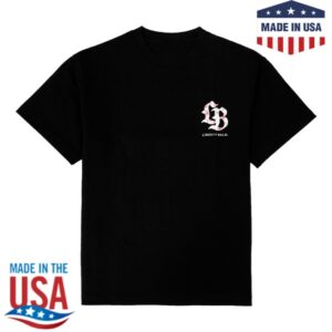 Lbwk Store Merch Lb Cherry Blossoms Logo R35 Tee Black