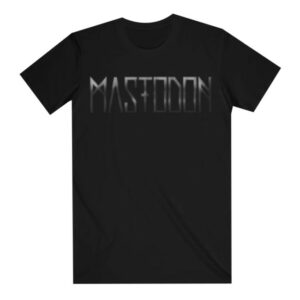 Mastodon Store Merch Hunter Black On Black Logo Tee