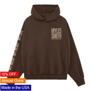 Myles Smith Merch Store My Mess My Heart My Life Brown Hoodie