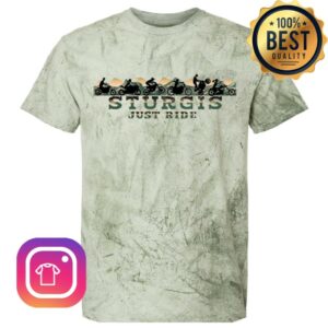 Shop Sturgis Store Merch Just Ride, Sturgis Rally 2026, Camo Blast T-Shirt