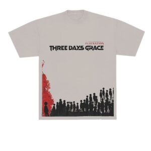 Three Days Grace Merch Store 2026 Alienation Tour Gray Shirt