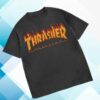 kenny black sheep skate shop store merch thrasher magazine vintage flame logo t shirt black enzyme washpng w