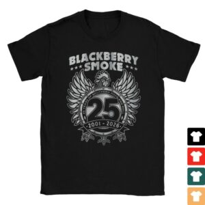 Blackberry Smoke Store Merch Bbs 25Th Anniversary Mens Tee