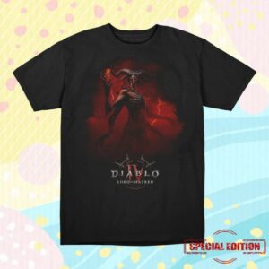Blizzard Store Merch Diablo Iv Lord Of Hatred Key Art Black T-Shirt