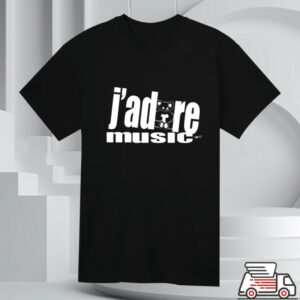 Bnny Band Store Merch J'adore Music T-Shirt