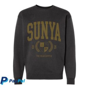 Cave And Canary Goods Store Merch Sunya Collegiate Faded Black Crewneck