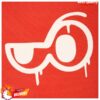 Clooless Store Merch Grafitti Logo Hoodie - Fire Red