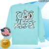 Clooless Store Merch Head In The Clouds Long Sleeve Tee - Aqua