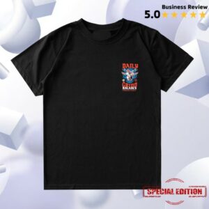 Daily Grind Store Merch Daily Grind Balance Through Chaos Tshirt Black