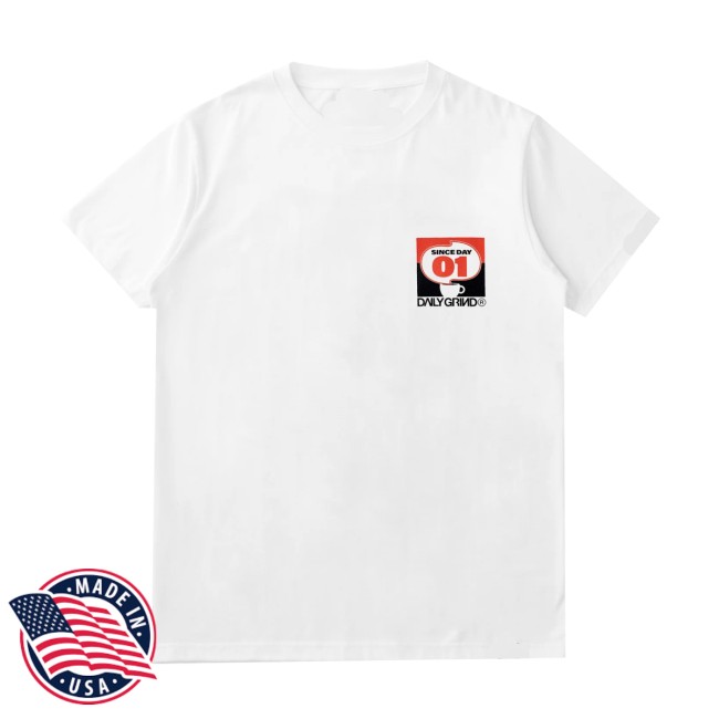 Daily Grind Store Merch Daily Grind Daily Blend T Shirt White
