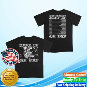 Deadair Store Merch Jane Remover Turn Up Or Die Black Tour Tee
