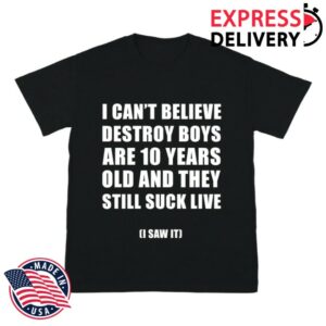 Destroyboy Store Merch Suck Live Black Tee
