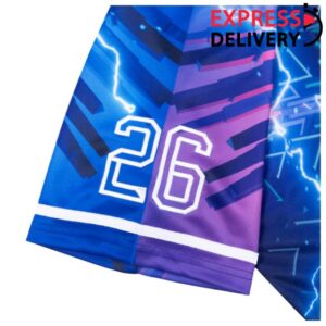 Excision Merch Store Merch Excision Thunderdome Lightning Bolt Baseball Jersey