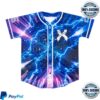 Excision Merch Store Merch Excision Thunderdome Lightning Bolt Baseball Jersey