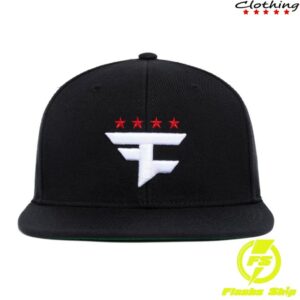 kenny fazeproshop store merch four star 3d snapback hat black
