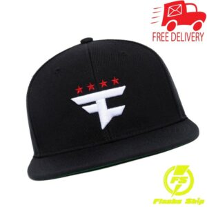 kenny fazeproshop store merch four star 3d snapback hat blackpng w