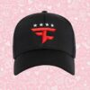 kenny fazeproshop store merch four star curved brim trucker hat black