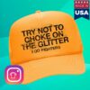 Foo Fighters Store Merch Try Not To Choke Hat - Gold