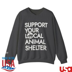 Humane Society Logo Store Merch Support Your Local Animal Shelter Sweatshirt