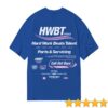 Hwbt Store Merch Call Out Boys Oversized T-Shirt - Cobalt