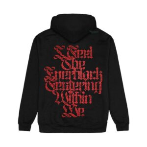 Impericon Store Merch Lorna Shore - Red Logo Puff Print - Hoodie