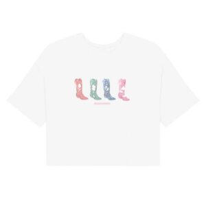 Megan Moroney Store Merch Boots Cropped Tee