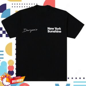 New York Sunshine Store Merch Photo T Shirt Black