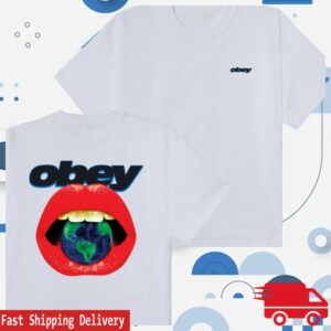 kenny obey clothing store merch lips heavyweight t shirt epsd w