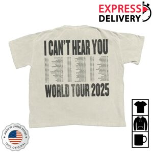 Pierce The Veil Official Store Ivory Clip Faces Tee