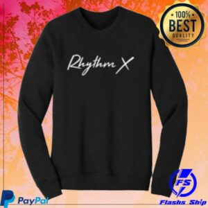 Rhythmx Store Merch Rhythm X Black Crewneck Sweater