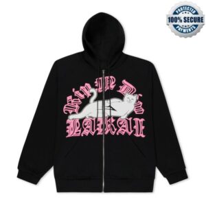 Ripndipclothing Store Merch Lakai + Ripndip Zip Up Hoodie (Black)