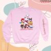 Sanrio Store Merch Hello Kitty And Friends Adult Cozy Group Crewneck (Pink)