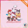 Sanrio Store Merch Hello Kitty And Friends Adult Cozy Group Crewneck (Pink)