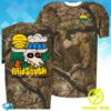 Screen Print Store Merch Midsouth Cow Skull Camo T-Shirt