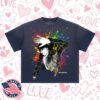 Shopchrisbrown Store Merch F.A.M.E. 15Th Anniversary Splatter Sun Fade Raw Edge SS T-Shirt