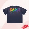 Shopchrisbrown Store Merch F.A.M.E. 15Th Anniversary Splatter Sun Fade Raw Edge SS T-Shirt
