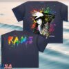 Shopchrisbrown Store Merch F.A.M.E. 15Th Anniversary Splatter Sun Fade Raw Edge SS T-Shirt