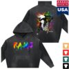 Shopchrisbrown Store Merch F.A.M.E. 15Th Anniversary Splatter Washed Frayed Fleece Hoodie