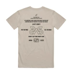 Sirens Merch Store Shop Just Obey - Sand T-Shirt