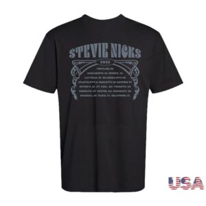Stevie Nicks Store Merch Stevie Nicks Tour 2025 Dove Dateback Tee