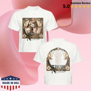 Stevie Nicks Store Merch Stevie Nicks Tour 2025 Terracotta Doves Cropped Tee