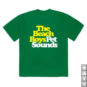 The Beach Boys Store Merch Pet Sounds Logo Green T-Shirt