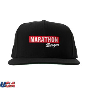 The Marathon Clothing Store Merch Marathon Burger Snapback - Black