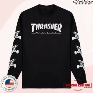 Thrasher Magazine Store Merch Mag Goat Longsleeve - Black